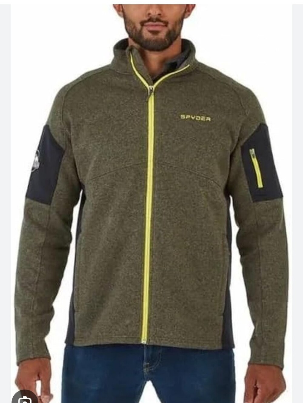 SPYDER | Men’s Empire fleece full-zip jacket green Sz M